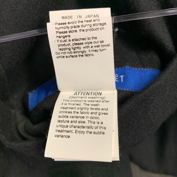 SAGE DE CRET Size M Black Grey Reversible Nylon Blend Jacket - Picture 7 of 7